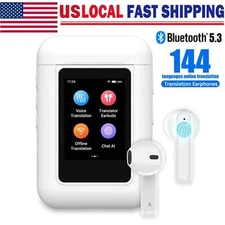 AI Translator Earbuds Offline Translation Earbuds Real Time No APP Earphones Set