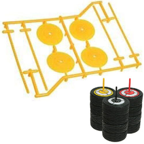 Pneumatic Holder Kit Replacement 3Racing 4012 1/10 Tyre Set 4 Pz Yellow - Picture 1 of 1