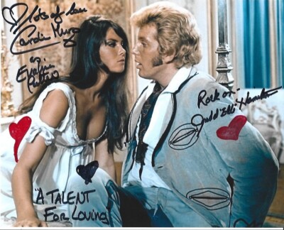 Judd Hamilton & Caroline Munro signed photo - RARE!!! - Hearts for Heroes *69