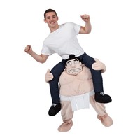 Mens Carry Me Sumo Wrestler Adult Fancy Dress Mascot Costume Fun Charity Stag Mens Carry Me Sumo Wrestler Adult Fancy Dress Mascot Costume Fun Charity Stag