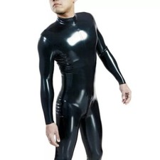 Latex Catsuit without Socks Handmade Bodysuit Rubber Jumpsuit Club Wear Costumes