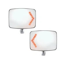 United Pacific 111111 Mirror w/ LED Turn Signal 1973-87 Chevy/GMC - Pack of 2