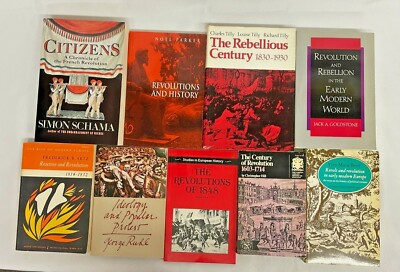 Revolutions in History Book Lot of 9 Revolt & Revolution throughout Europe
