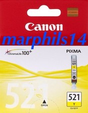 CLI-521Y Genuine/Original Canon CLI-521 Yellow Ink Carridge Pixma CLI521