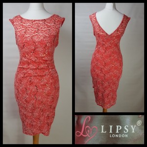 lipsy coral dress