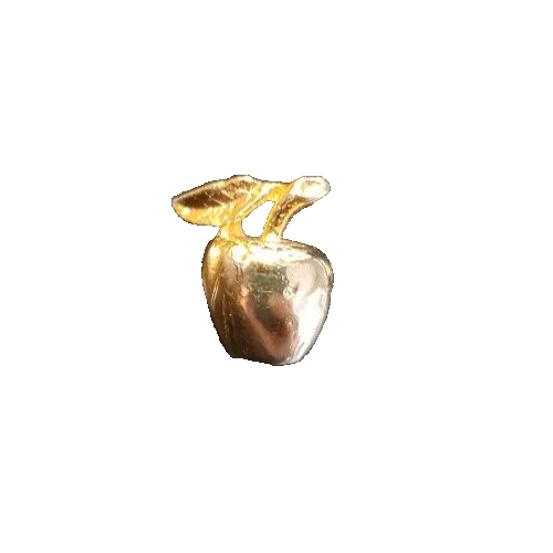 Apple Gold Hat Lapel Pinback Pin - Picture 1 of 1