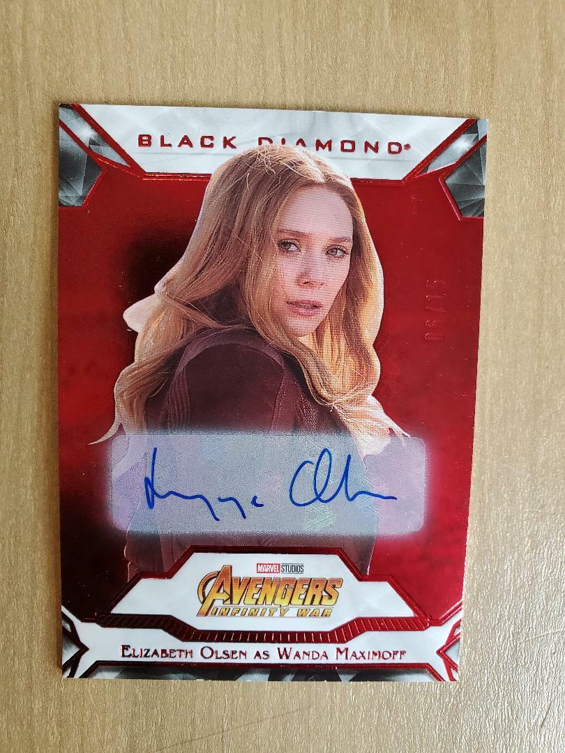 UpperDeck Marvel Elizabeth Olsen サイン　カード