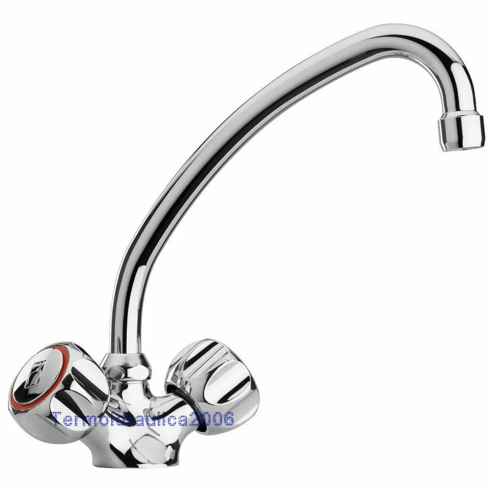 PAINI Rubinetto lavello monoforo ARNO 37CR570 con bocca tubo