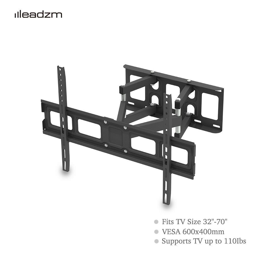 Support mural TV inclinable pour supprimer reflets et fatigue visuelle 32-86"