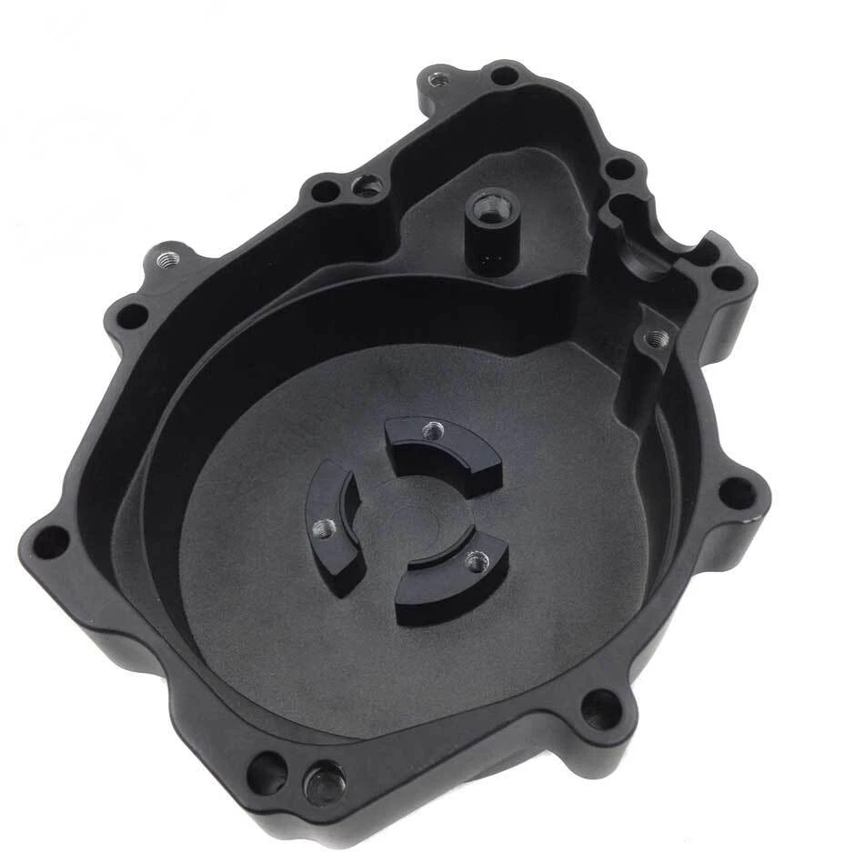 Motorcycle Left Side Stator Engine Cover For 2003-2009 2006 Yamaha YZF-R6S Black - Image 2 of 4