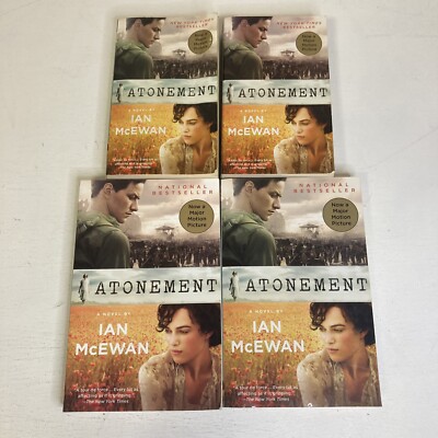 Lot of 4 Books: 4 Copies of Atonement A Novel By Ian McEwan...