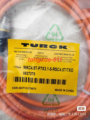 1PC NEW TURCK WKC4.5T-P7X3.1-5-RSC4.5T/TXO 6627275 sensor wire Via FedEx or DHL