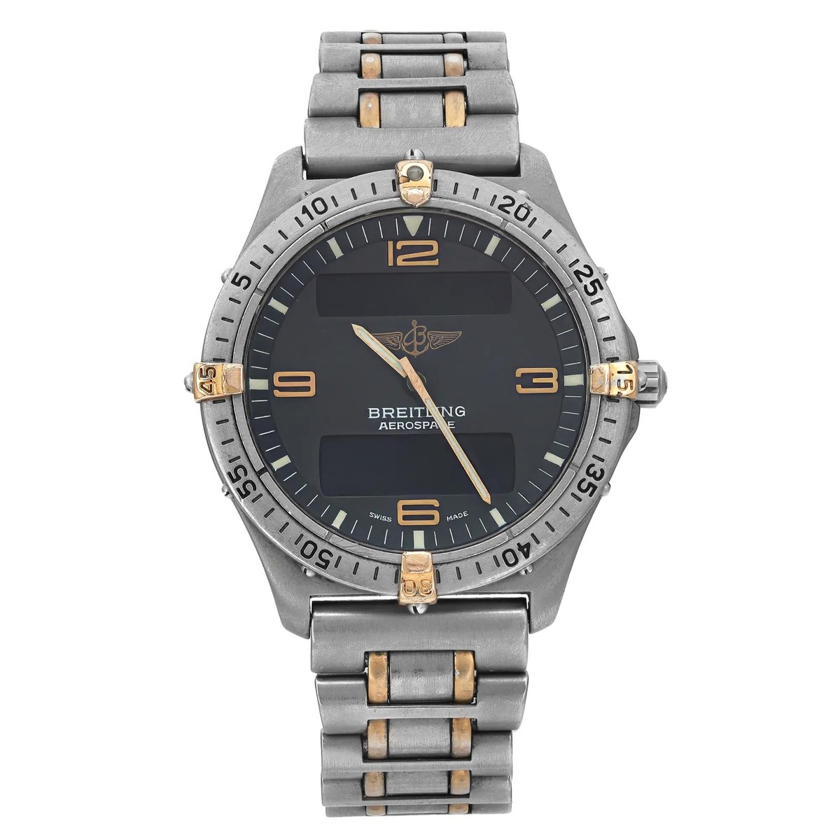 Breitling Aerospace 40mm Titanium Analog Digital Gray Dial Breitling Aerospace 40mm Titanium Analog Digital Gray Dial