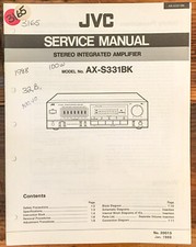 JVC AX-S331 BK AX-331BK Amplifier Service Manual Original 