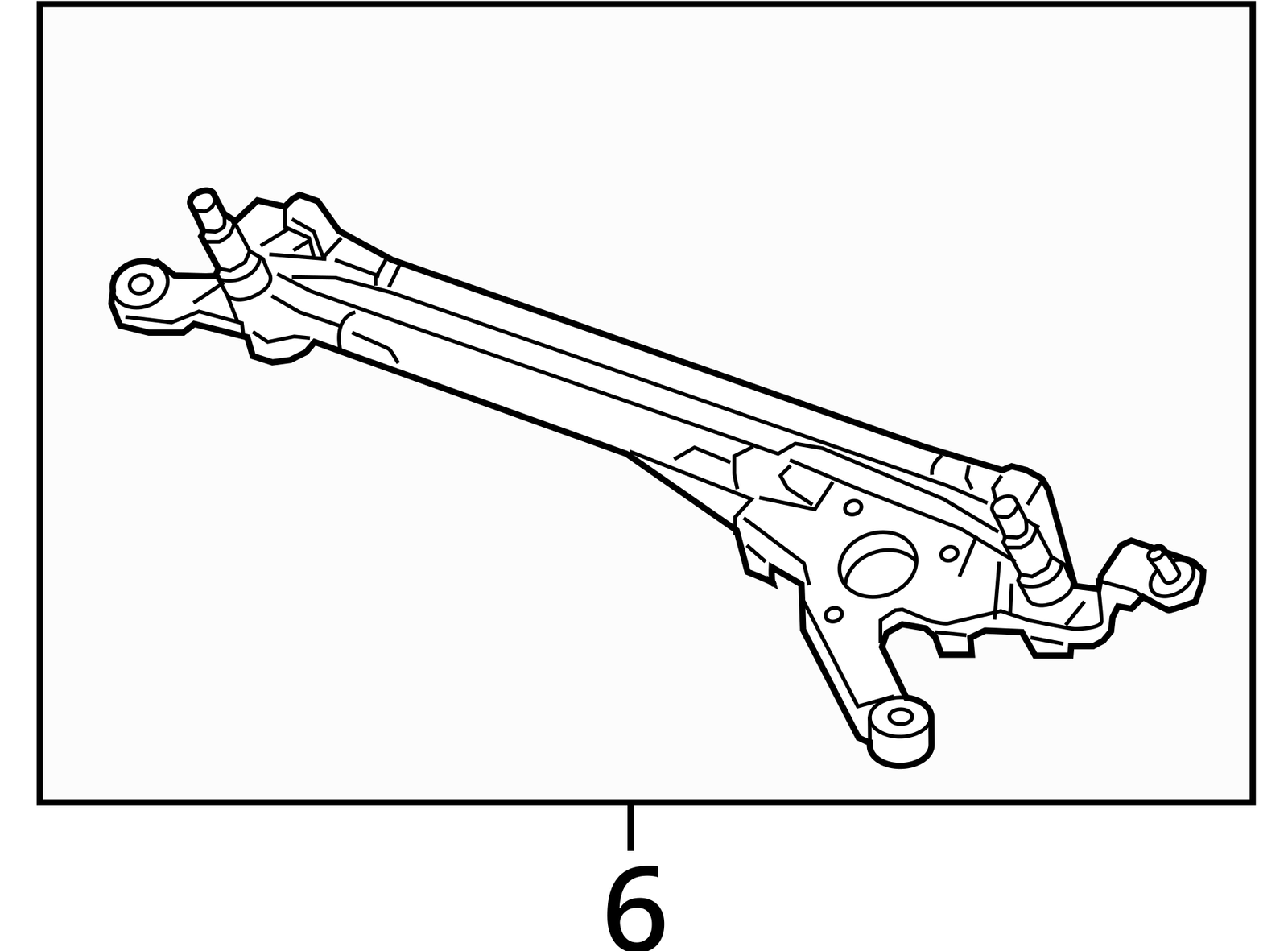 2018 Honda Civic Windshield Wiper Transmission OEM 69K Miles
