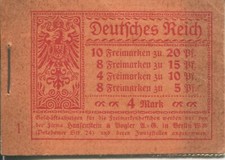 Deutsches Reich Markenheftchen 13 B postfrisch gut erhalten (J00057)
