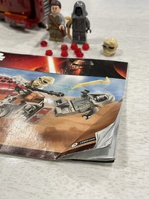 LEGO Star Wars 75099 Rey's Speeder 100% Complete with instructions & minifigures