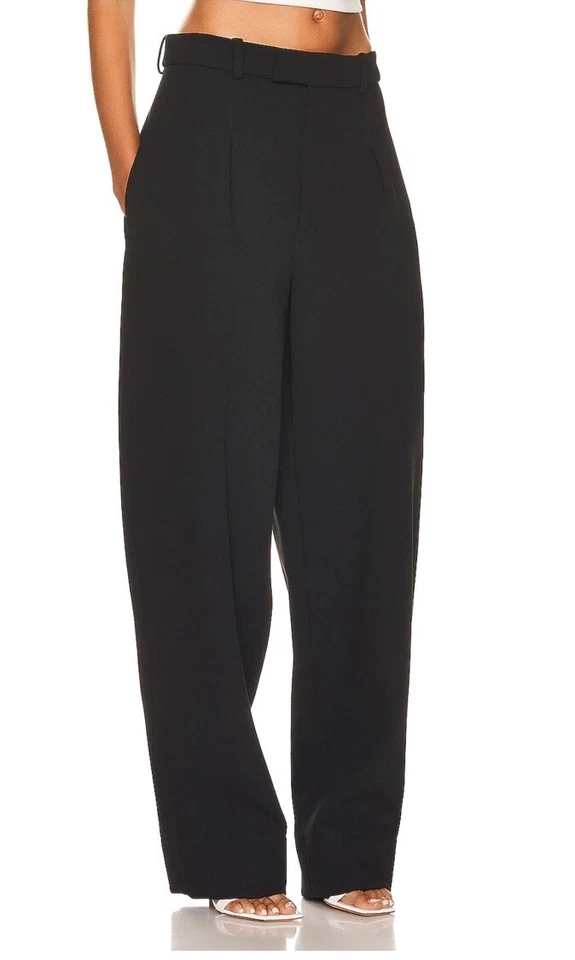 WARDROBE.NYC x Hailey Bieber Pantalón Negro Lana XS NUEVO CON ETIQUETAS $1000 Foto 3 de 4