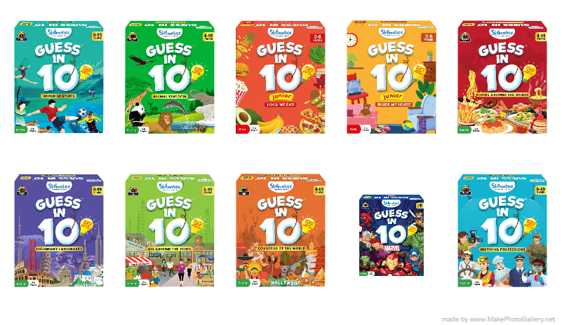 Skillmatics Card Game Guess in 10 Animal Planet Mega Pack