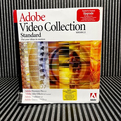 Adobe Video Collection Standard Version 2.5 with Books and CD's & serial numbers