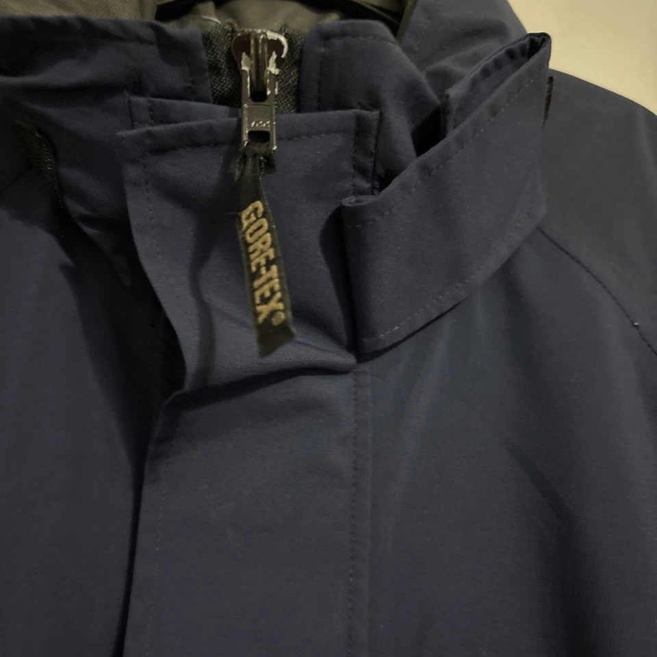 Gore-Tex Best Defense Parka tamanho LL estilo militar Anorak azul marinho com capuz - Imagem 2 de 4
