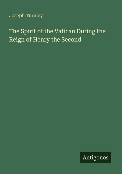 The Spirit Of The Vatican During The Reign Of Henry The Second Joseph Turnley-image