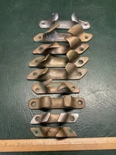 Antique Collection of 9 Marine Bronze Rope Guide Chocks ~ Different Sizes