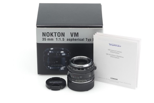 Voigtländer Nokton 1.5/35mm Verniciatura Nera VM II Asferico. Leica M