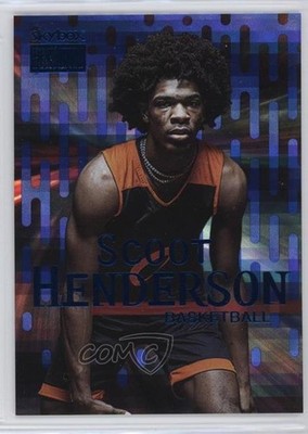 2022 Skybox Metal Universe Champions Star Sapphire 15/75 Scoot Henderson 0he