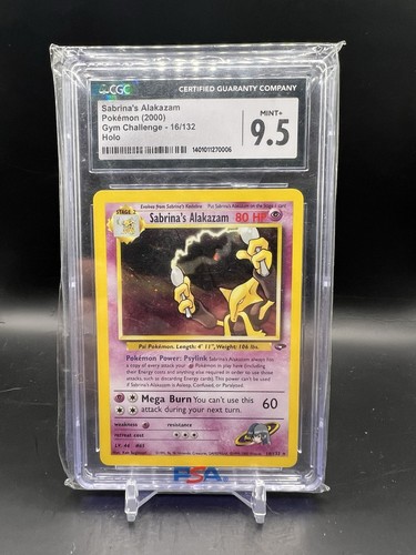 Sabrina's Alakazam (Unlimited) graded CGC 9.5 for sale on eBay