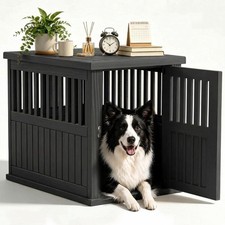 Dog Crate Furniture for Small to Medium Dogs Decorative Resin Kennel Indoor