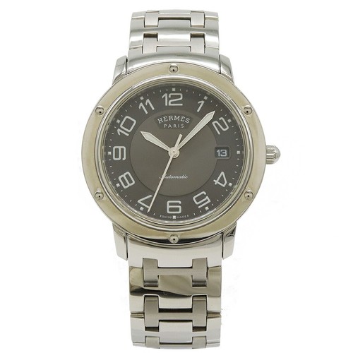 Wristwatch HERMES Hermes Clipper Classic Date Gray Dial SS Men's CP2.810 USED