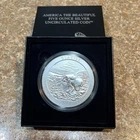 2011-P 5 oz Burnished ATB Glacier Silver Coin With Box , (No COA)