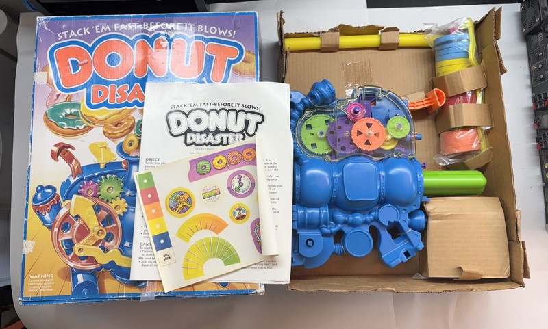 Vintage Donut Disaster Board Game 1992 Parker Brothers Unused Complete Open Box