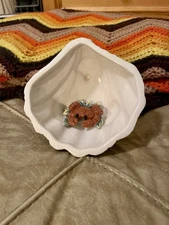 Fitz and FLoyd Oceana Nautical Shells Seashore Sugar Trinket Bowl BASE ONLY