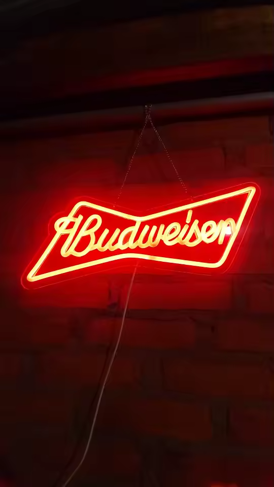 Budweiser Logo Beer Bar Neon Signs Bar Neon Beer Light Sign for