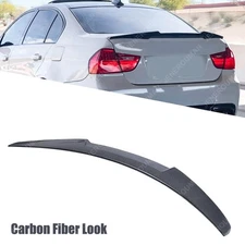 Rear Spoiler Trunk Wing Carbon Fiber Look For 06-11 BMW E90 3 Series 328i 335 M3