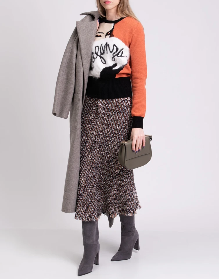 RRP €1045 DOLCE & GABBANA Jumper IT38 US2 UK6 XS Cashmere Angora & Wool Blend - Image 3 of 4