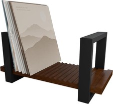 Vinyl Record Holder Albums Adjustable Vinyl Storage Rack Holds Up to 57 LPs