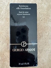 GIORGIO ARMANI ~ LUMINOUS SILK FLAWLESS FOUNDATION ~ # 6.5 ~ 1 OZ