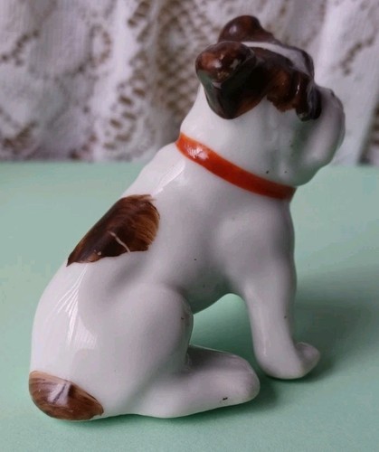 VINTAGE HAND-PAINTED MADE IN JAPAN PORCELAIN "GRUMPY" BULLDOG FIGURINE 2" (H) - Photo 2/11