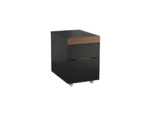 Moderne Kommode braun schwarz Designer Büromöbel Arbeitszimmer Luxus