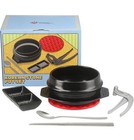 Korean Stone Pot Set (7-piece, 38.7oz with Hot Pot Grip), Ceramic Pots for 