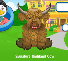 Webkinz Classic Signature Highland Cow PROMO Pet Code Only
