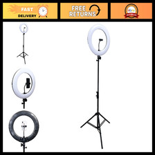 Dracast LED Video Ring Light Kit with Phone Holder, Stand, Bi-Color, Remote