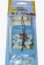LOT OF 2 (3 pack) Yankee Candle "Sweet Pea-Jasmine-Lilac" Car Jar Air Fresheners