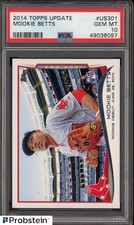 #9 2014 Topps Update #US301 Mookie Betts Boston Red Sox RC Rookie PSA 10
