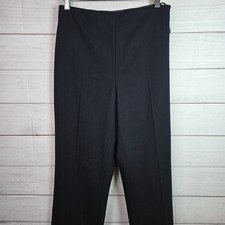 Ralph Lauren Purple Label Womens Tailored Wool Trouser Dress Pants Black Sz 8