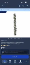 Holiday Living Lowe’s 6ft Frost Berry Pre-lit Garland