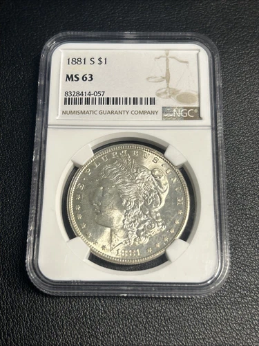 1881-S Morgan Dollar - MS-63 NGC
